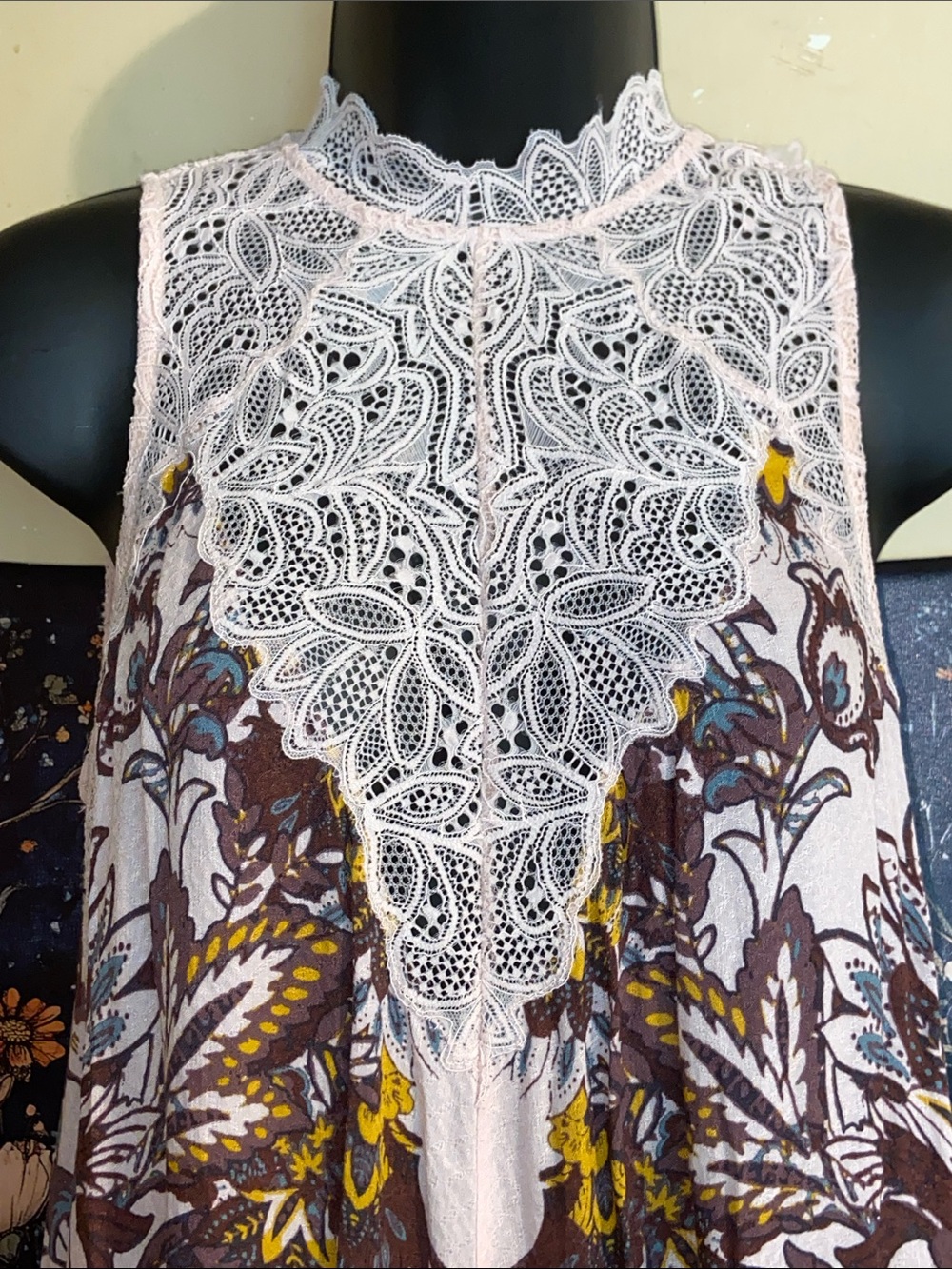 MARSHA PINK LACE SLIP DRESS NWT Intimately Free People Feminine Floral - Picture 2 of 8
